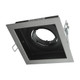 Square Slotter Single Light Downlight Frame - Silver Frame Square Slotter Single Light Downlight Frame - Silver Frame